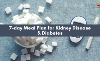 7-day meal plan for kidney disease and diabetes