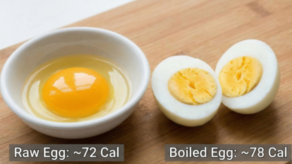boil egg calories
