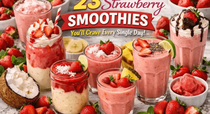 strawberry smoothies
