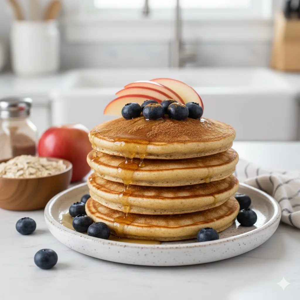 Blueberry Oatmeal Pancakes