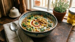 Butternut Squash And Red Lentil Soup
