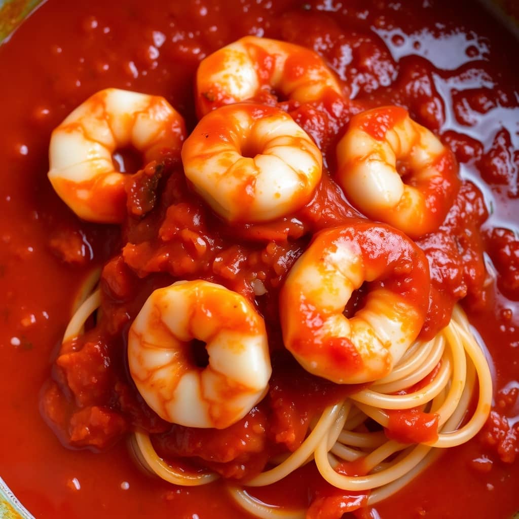 Garlic Shrimp Tomato Sauce 
