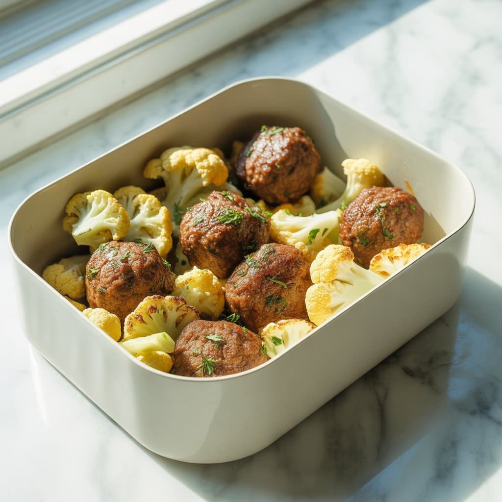 low_ carb meal prep mealballs