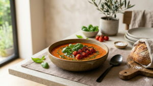 Butternut Squash And Red Lentil Soup