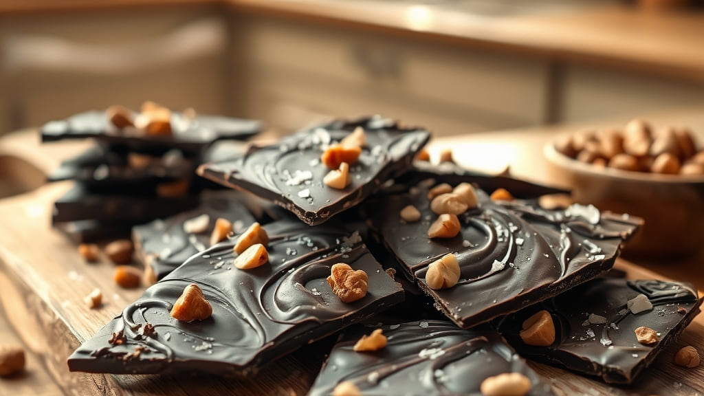 Healthy Dark Chocolate Bark