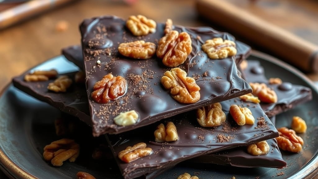 Healthy Dark Chocolate Bark