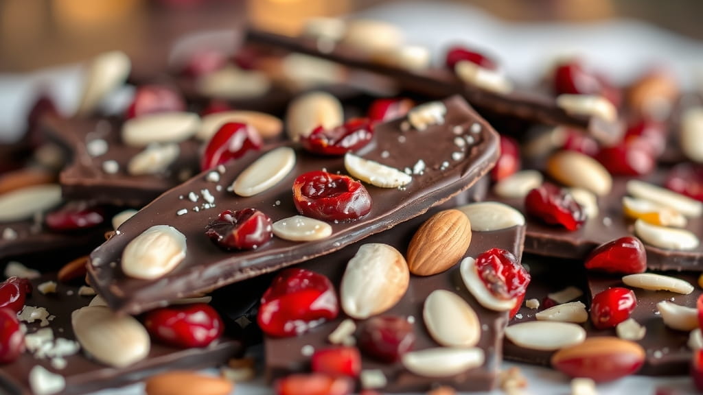 Healthy Dark Chocolate Bark