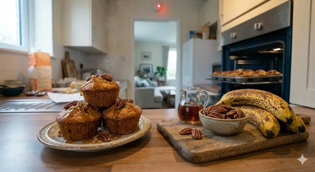 Healthy Banana Oatmeal Muffin