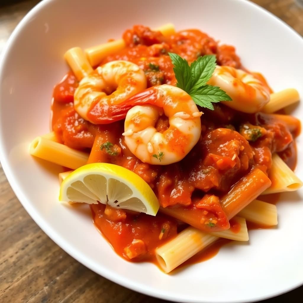 Garlic Shrimp Tomato Sauce 