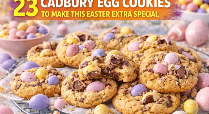 Cadbury Egg Cookies