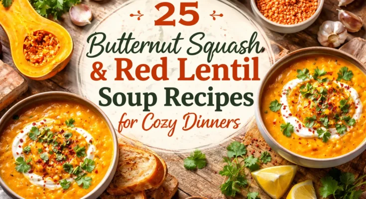 Butternut Squash and Red Lentil Soup