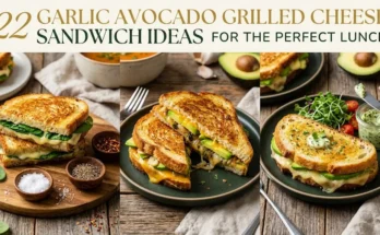 Garlic Avocado Grilled Cheese Sandwich