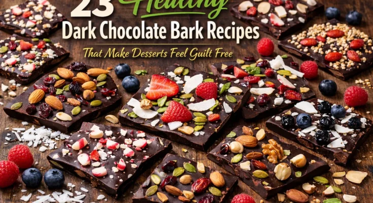 Healthy Dark Chocolate Bark