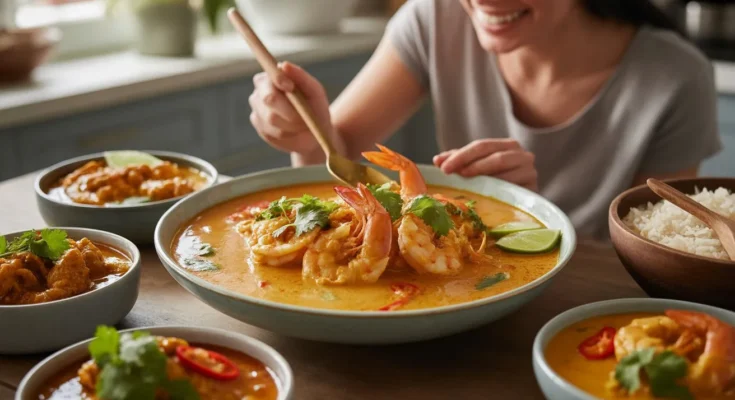 Coconut shrimp curry