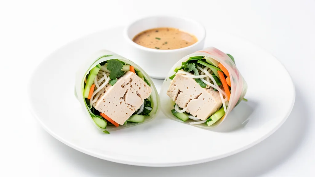 Healthy Tofu Spring Rolls