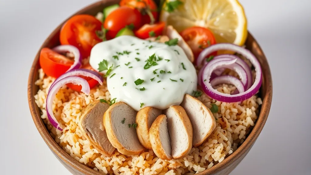 Leftover Chicken Gyro Bowls