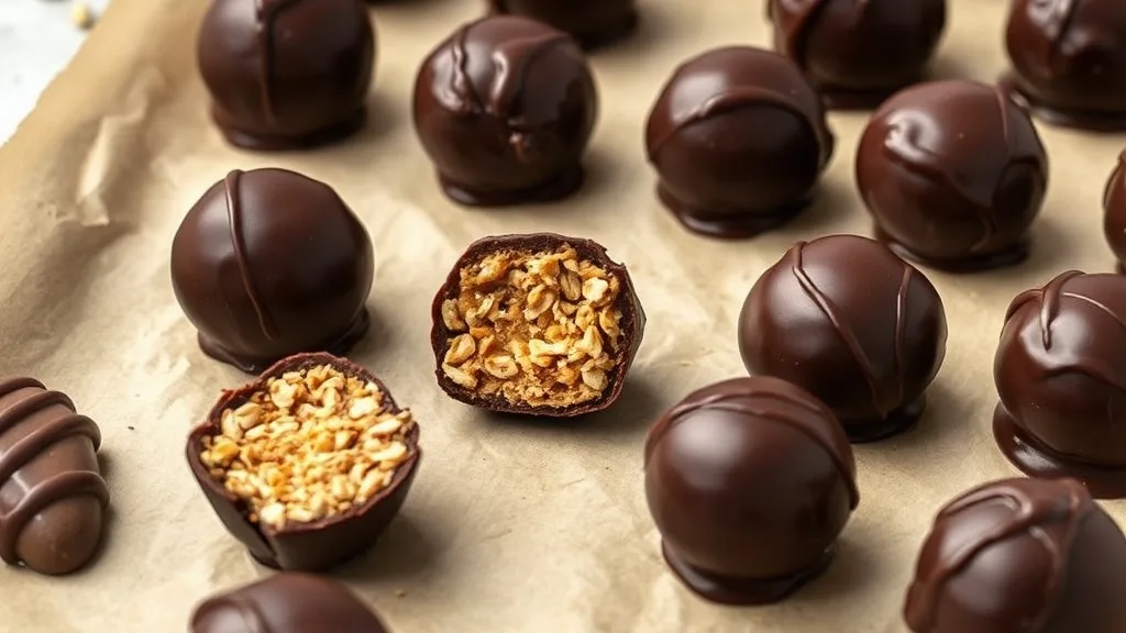 Healthy Peanut Butter Chocolate Bites