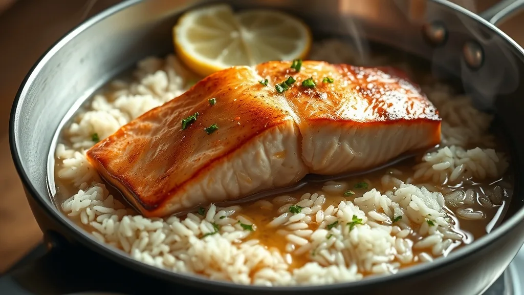 One Pan Salmon Rice