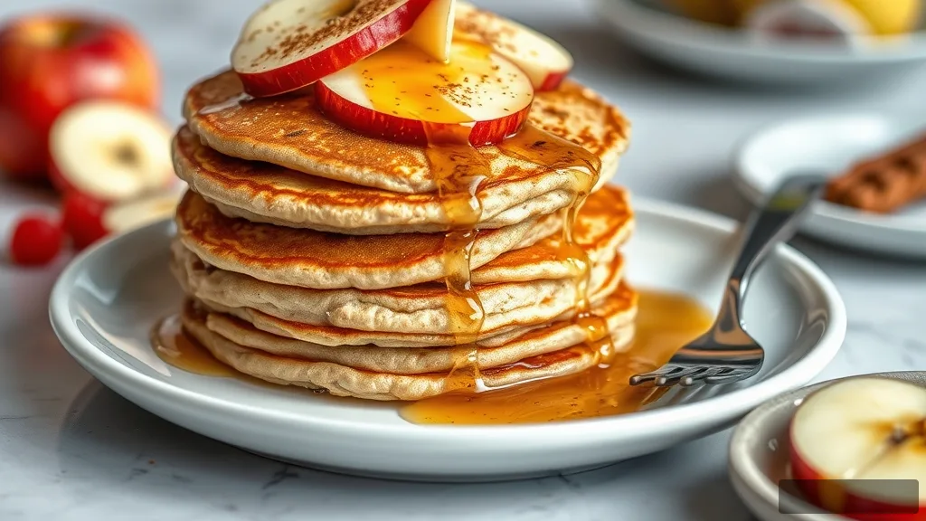 Healthy Oatmeal Apple Pancakes
