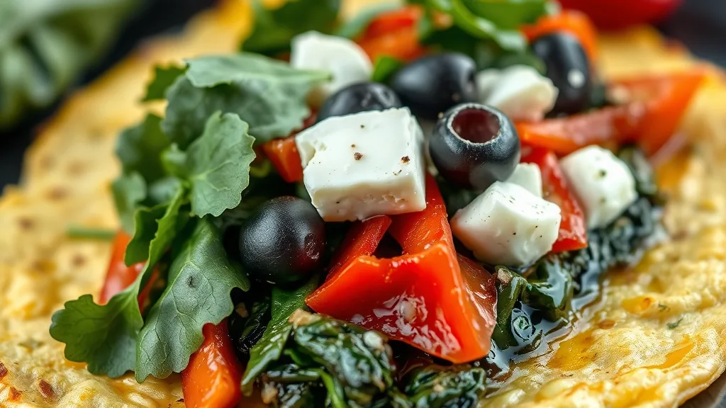 Easy Omelet With Ham and Vegetables.