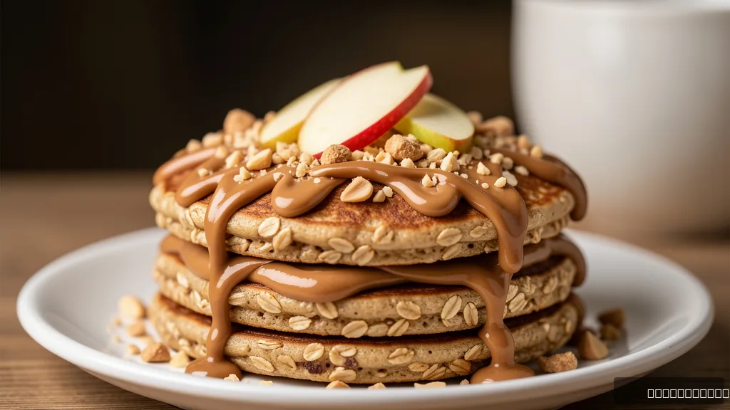 Healthy Oatmeal Apple Pancakes