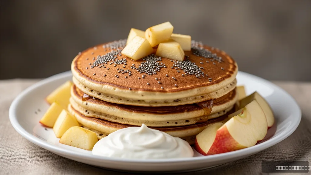 Healthy Oatmeal Apple Pancakes