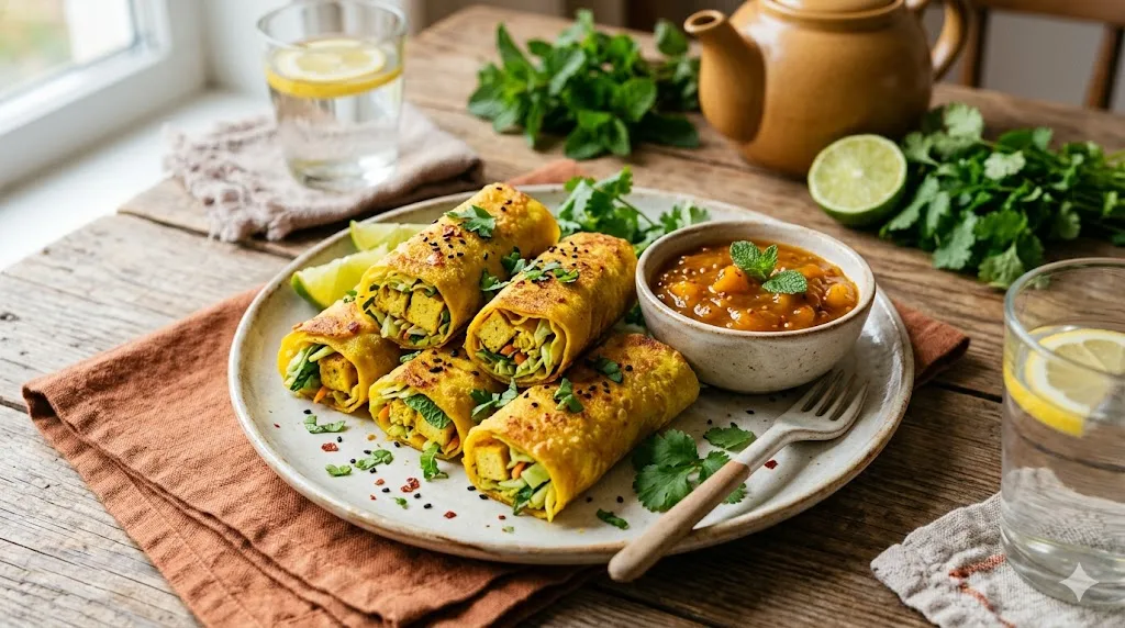Healthy Tofu Spring Rolls
