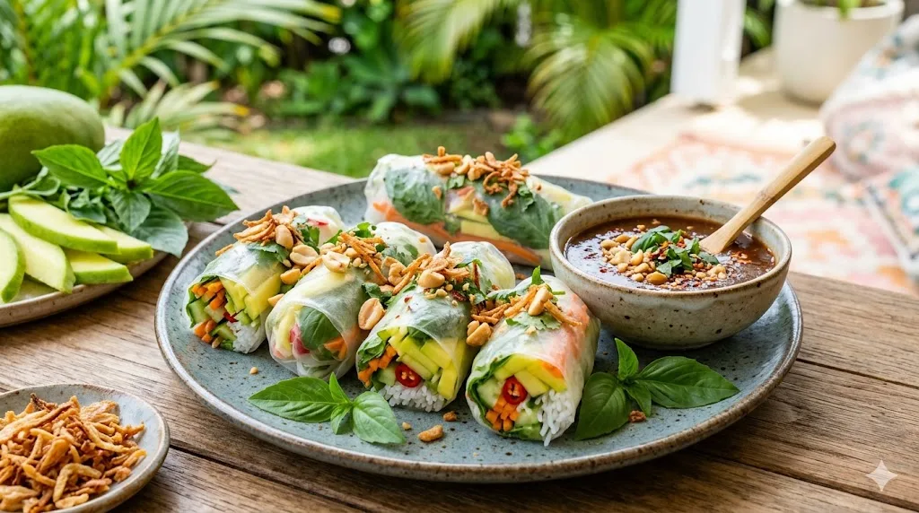 Healthy Tofu Spring Rolls