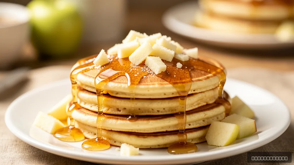Healthy Oatmeal Apple Pancakes