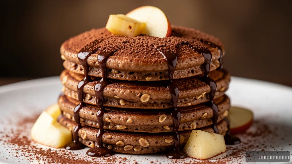 Healthy Oatmeal Apple Pancakes