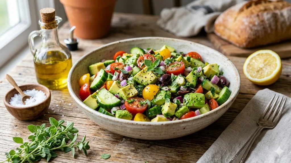 Mediterranean Avocado Tomato Salsa