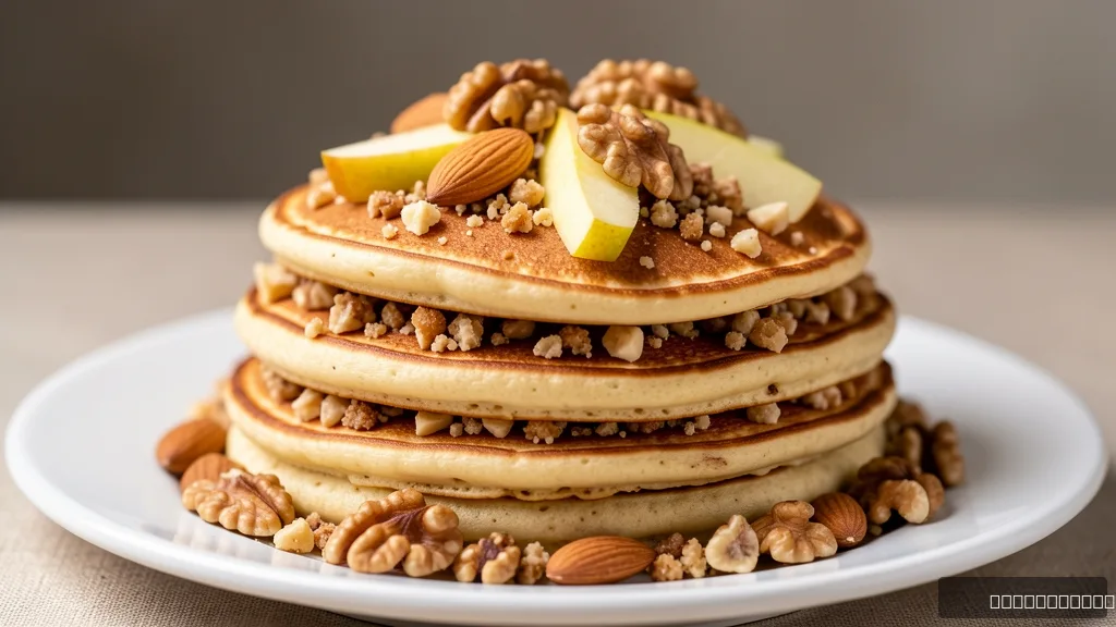 Healthy Oatmeal Apple Pancakes
