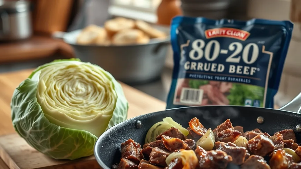 Ground Beef Cabbage Stir Fry