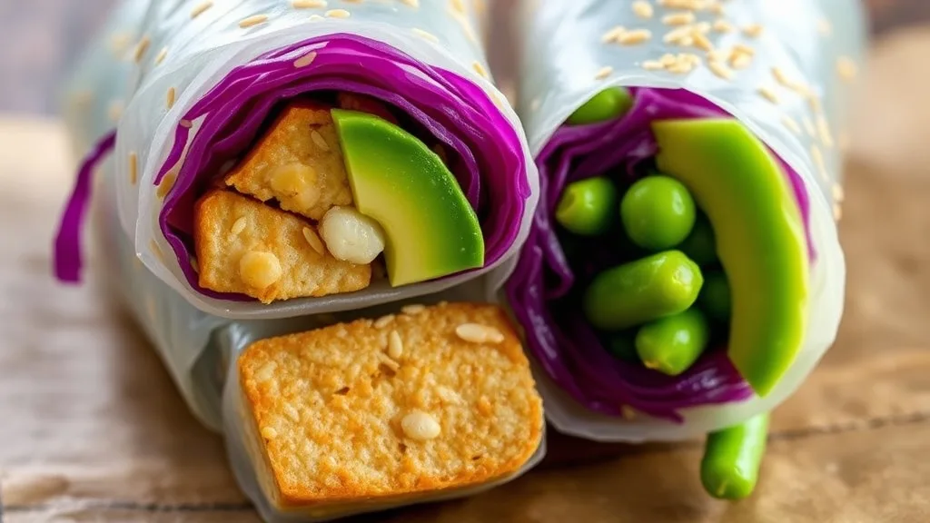 Healthy Tofu Spring Rolls