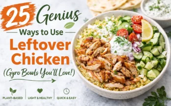 Leftover Chicken Gyro Bowls