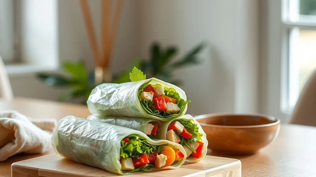 Healthy Tofu Spring Rolls