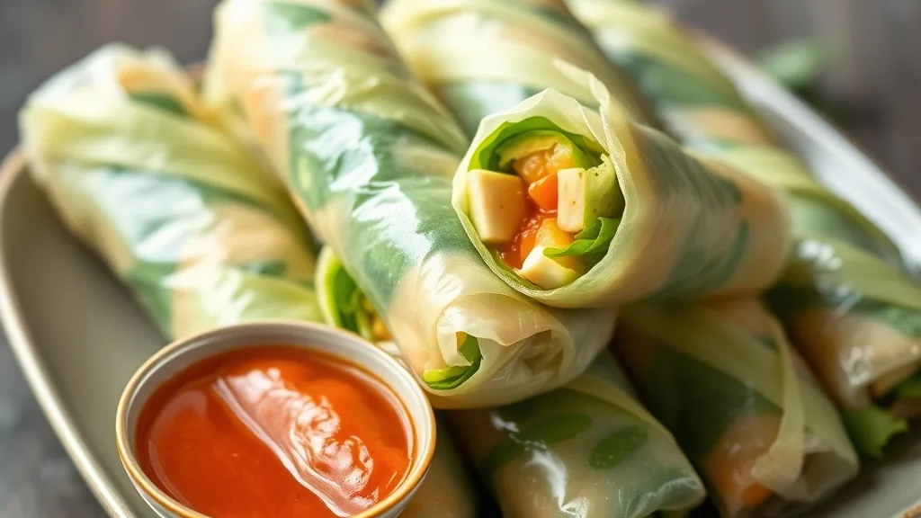 Healthy Tofu Spring Rolls