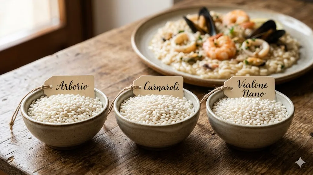 Salmon and Shrimp Risotto