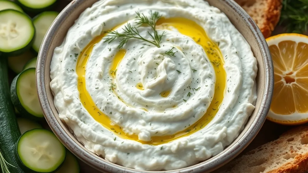 Feta Zucchini Dip Appetizers