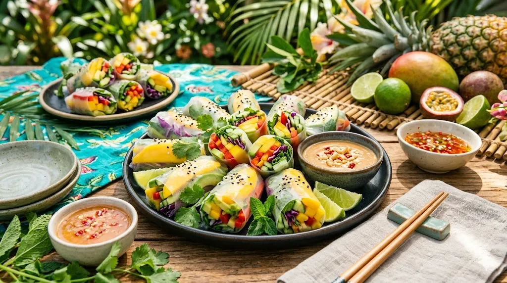 Healthy Tofu Spring Rolls