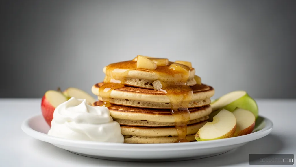 Healthy Oatmeal Apple Pancakes