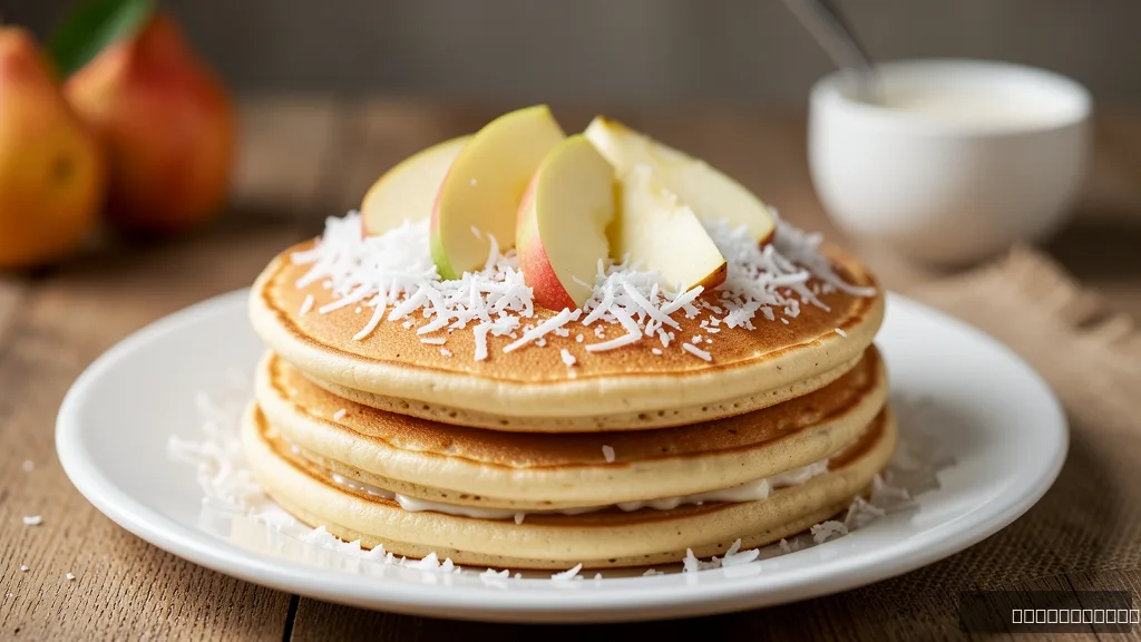 Healthy Oatmeal Apple Pancakes