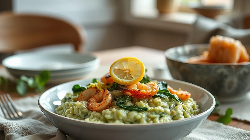 Salmon and Shrimp Risotto