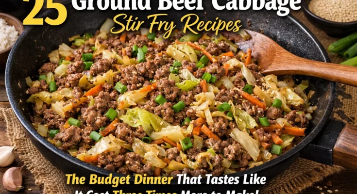 Ground Beef Cabbage Stir Fry