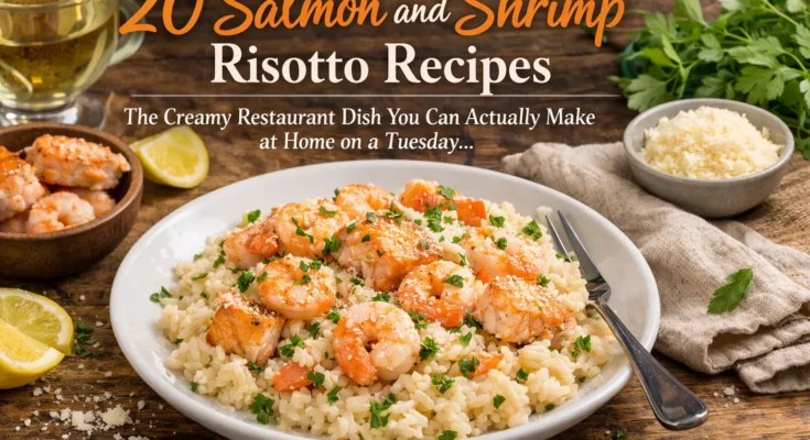 Salmon and Shrimp Risotto