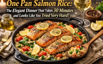 One Pan Salmon Rice