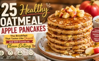 Healthy Oatmeal Apple Pancakes