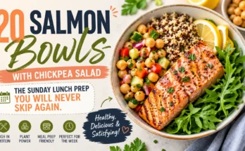 Salmon Bowls With Chickpea Salad Meal Prep