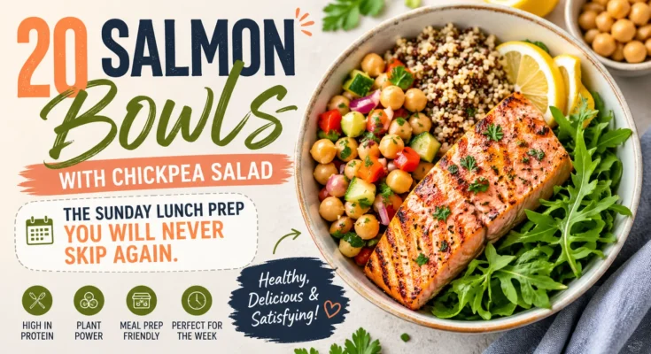Salmon Bowls With Chickpea Salad Meal Prep