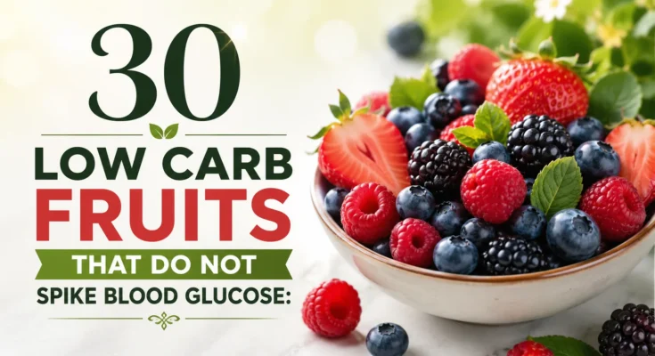low carb fruits blood glucose